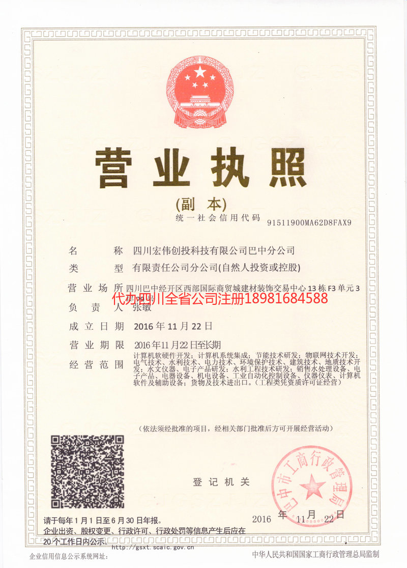 临江临江宏伟创投科技有限公司